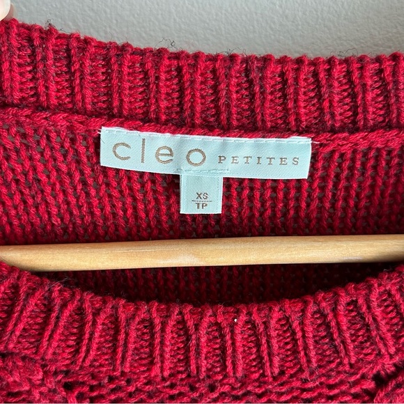 cleo red knit sweater - Picture 3 of 3